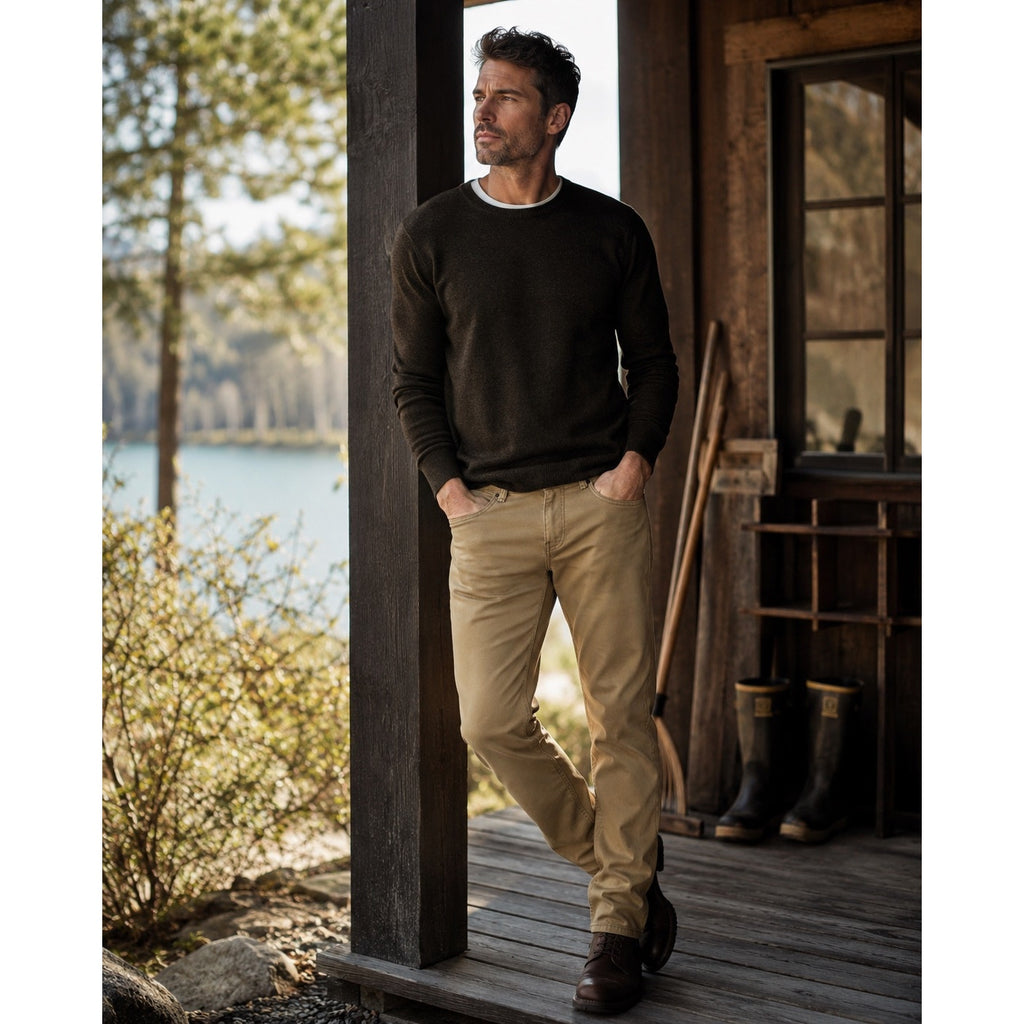 TPJ The Perfect Jean The Denkhaki Athletic Fit Jeans in Dark Khaki — Size 40x30 // Preowned