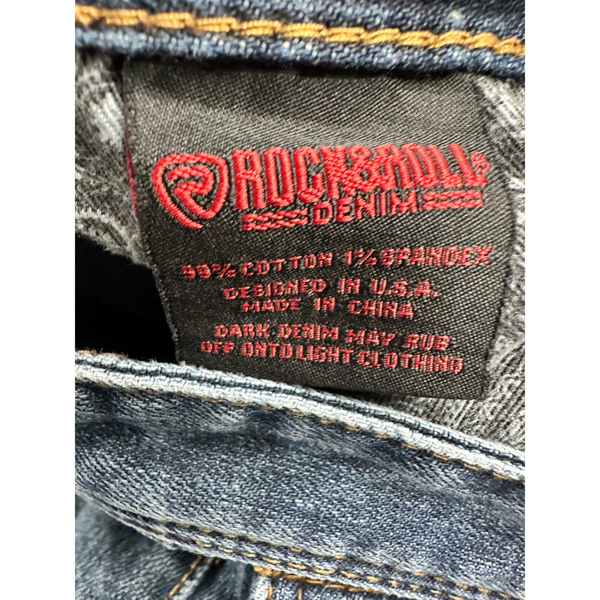 Rock & Roll Denim Revolver Slim Straight Reflex Jeans — Size 29x36 // Preowned