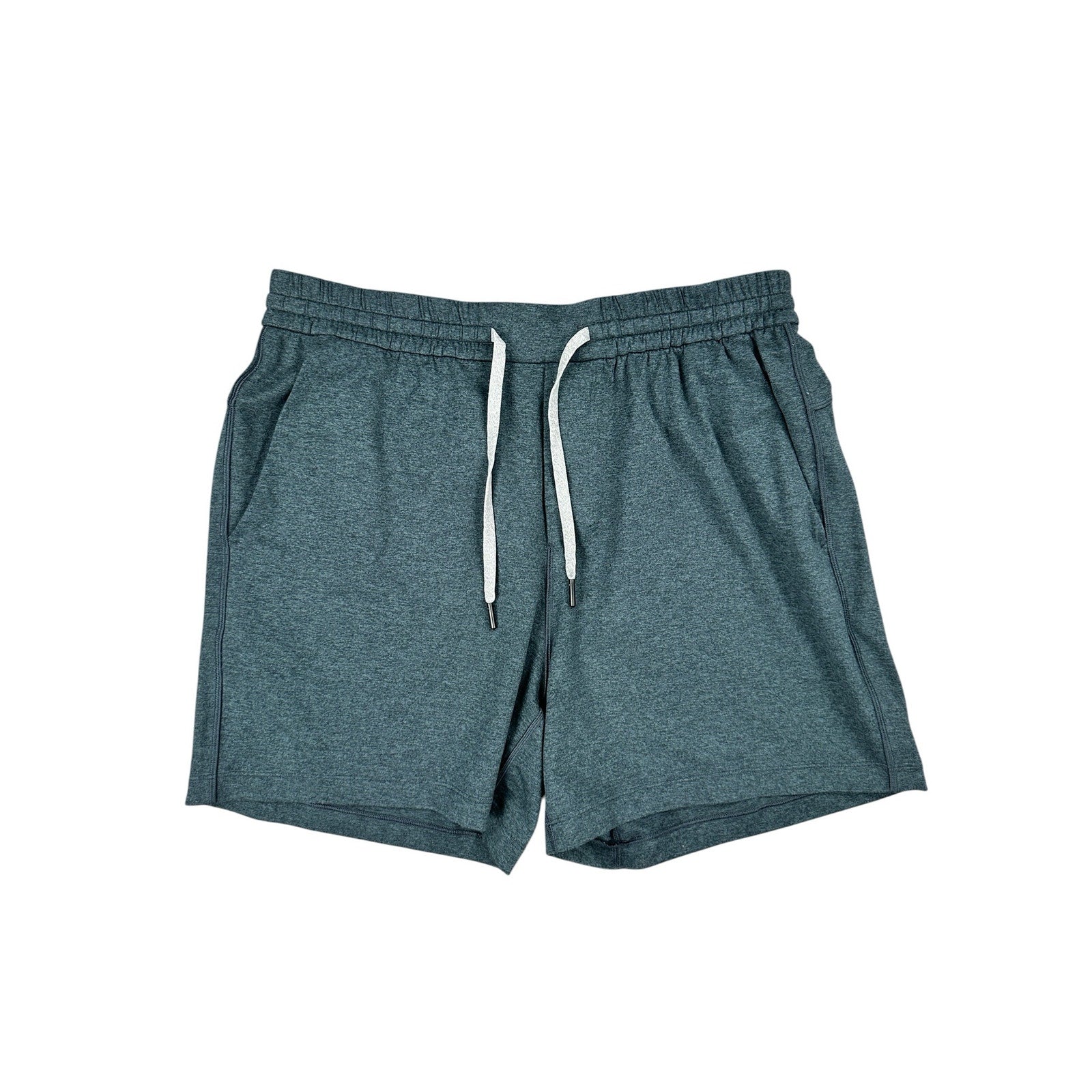 Lululemon Soft Jersey 5" Shorts in Heathered Navy — Size Large // Preowned