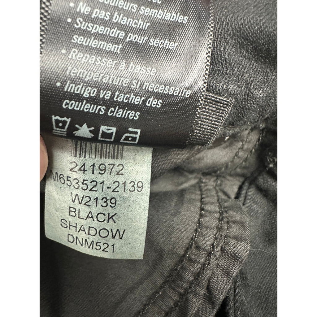 Paige Transcend Lennox Slim Stretch Jeans in Black Shadow — Size 30 // Preowned