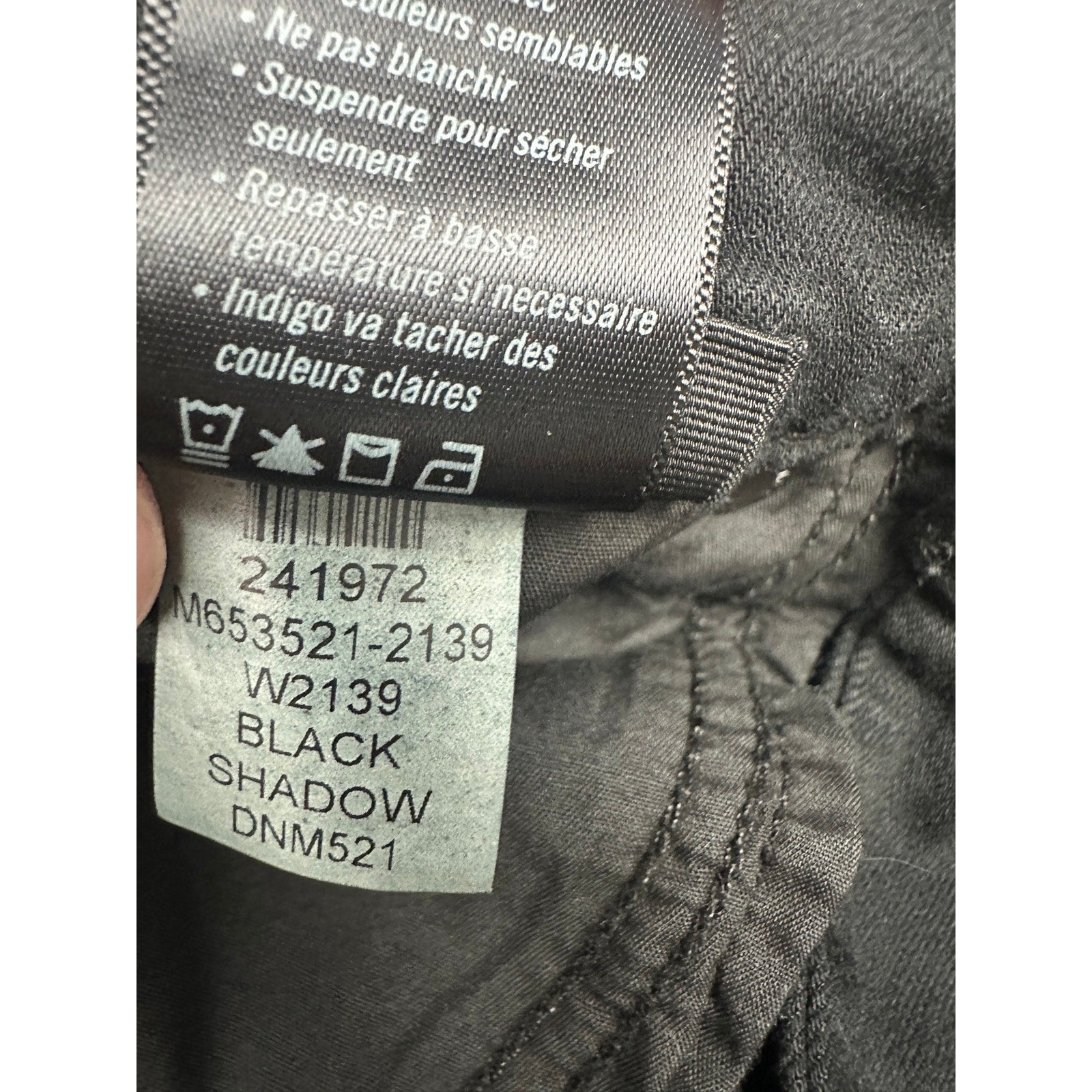 Paige Transcend Lennox Slim Stretch Jeans in Black Shadow — Size 30 // Preowned