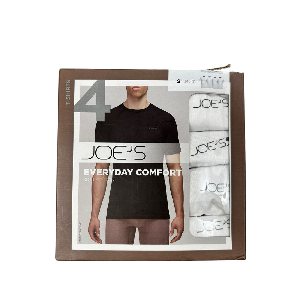 Joe's Jeans Everyday Comfort Soft Cotton Crewneck Tees - 4 Pack — Size Medium