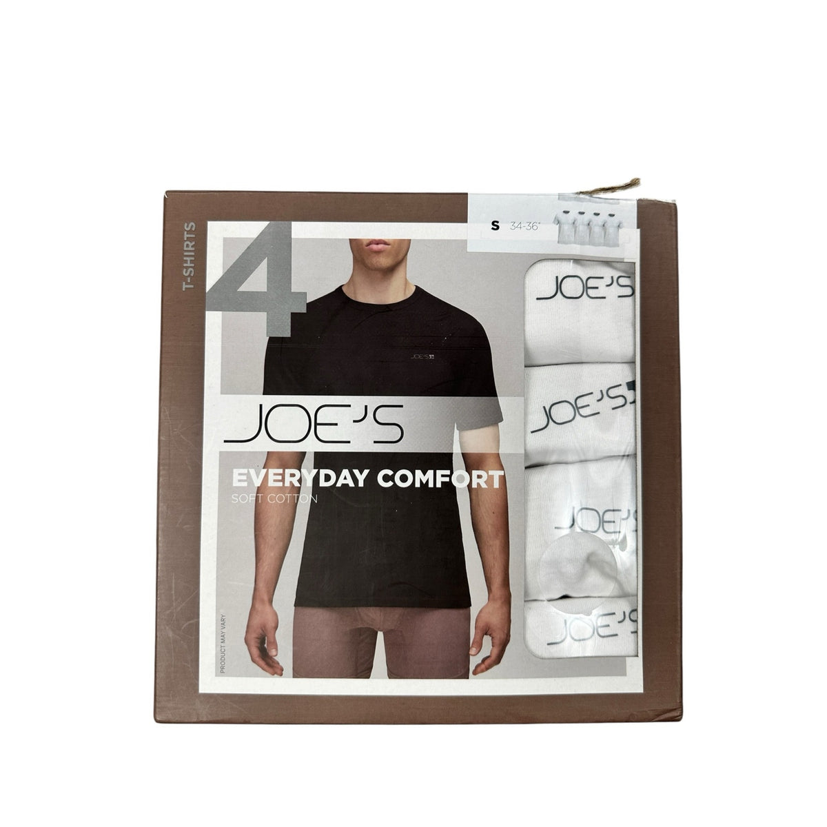 Joe's Jeans Everyday Comfort Soft Cotton Crewneck Tees - 4 Pack — Size Medium