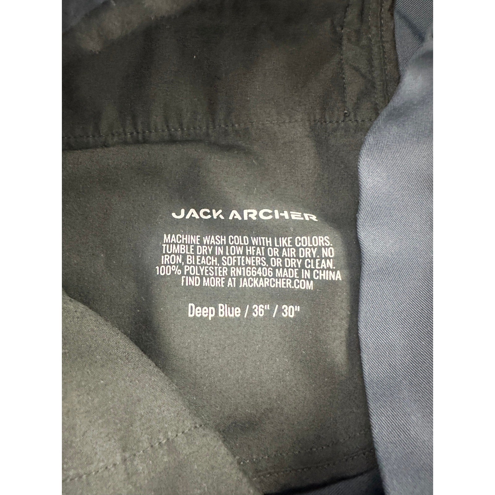 Jack Archer Jetsetter Tech Commuter Pants in Deep Blue — Size 36x30 // Preowned