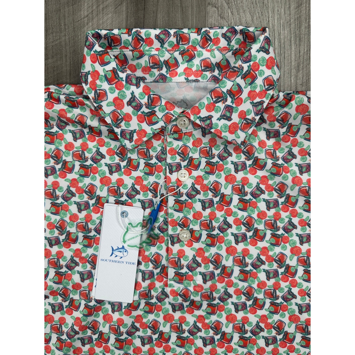 Southern Tide Driver Paloma Paradise Polo — Size Small