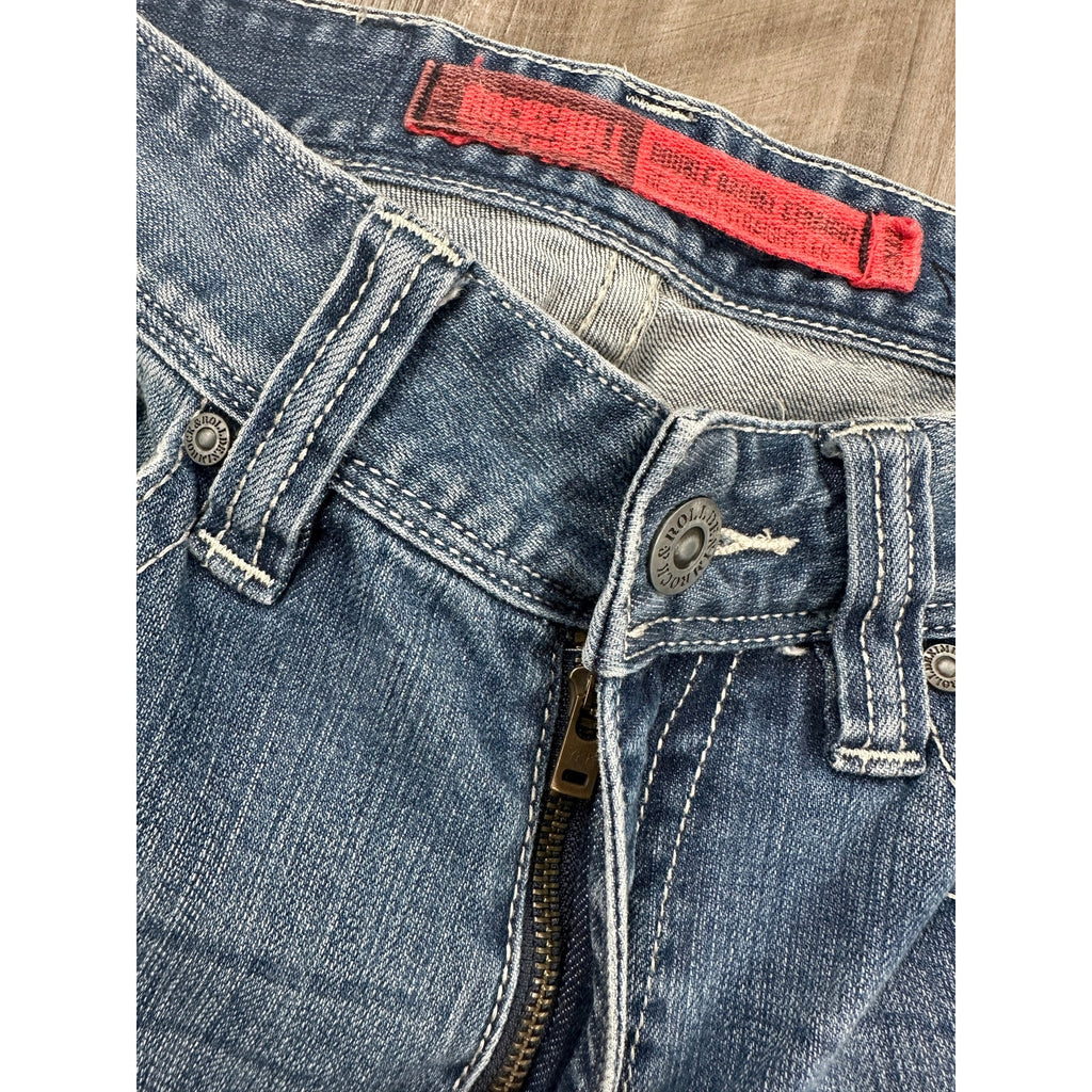 Rock & Roll Denim Double Barrel Relaxed Straight Leg Jean in Blue — Size 29x32 // Preowned