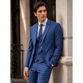 Calvin Klein X Slim Fit Stretch Three Piece Suit in Dark Blue Navy — Size 38R // Preowned