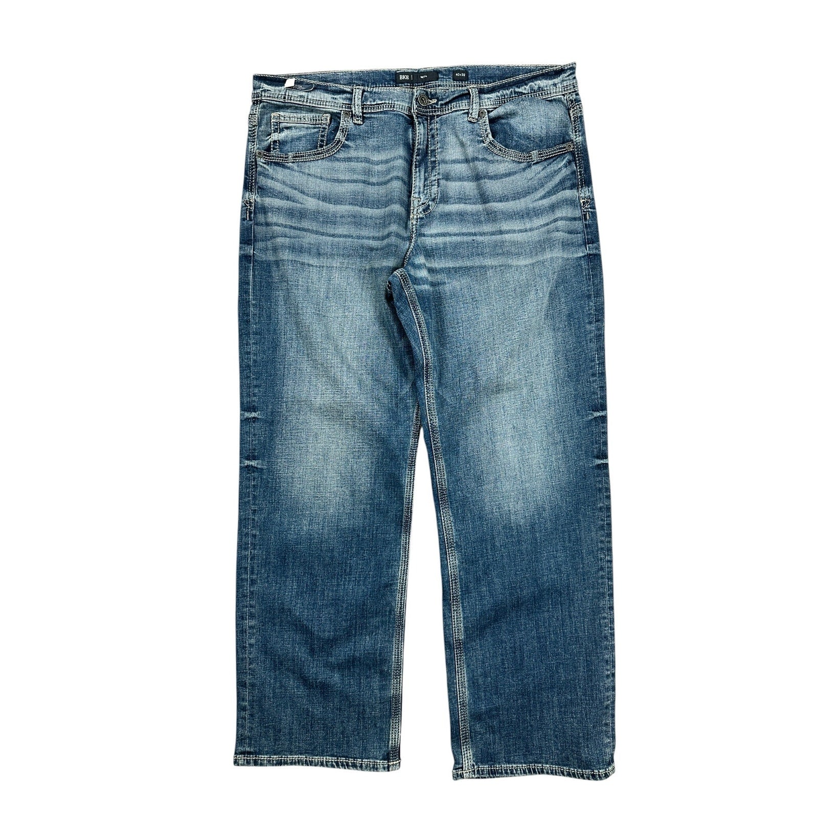 BKE Seth Straight Stretch Jean in Blue — Size 40x32