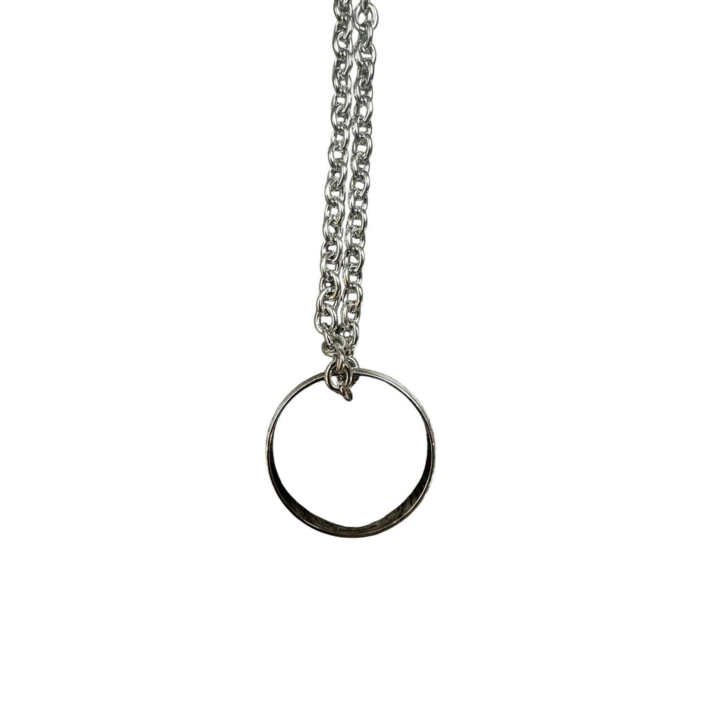 Andrew Christian Silver Ring Necklace in Silver — One Size