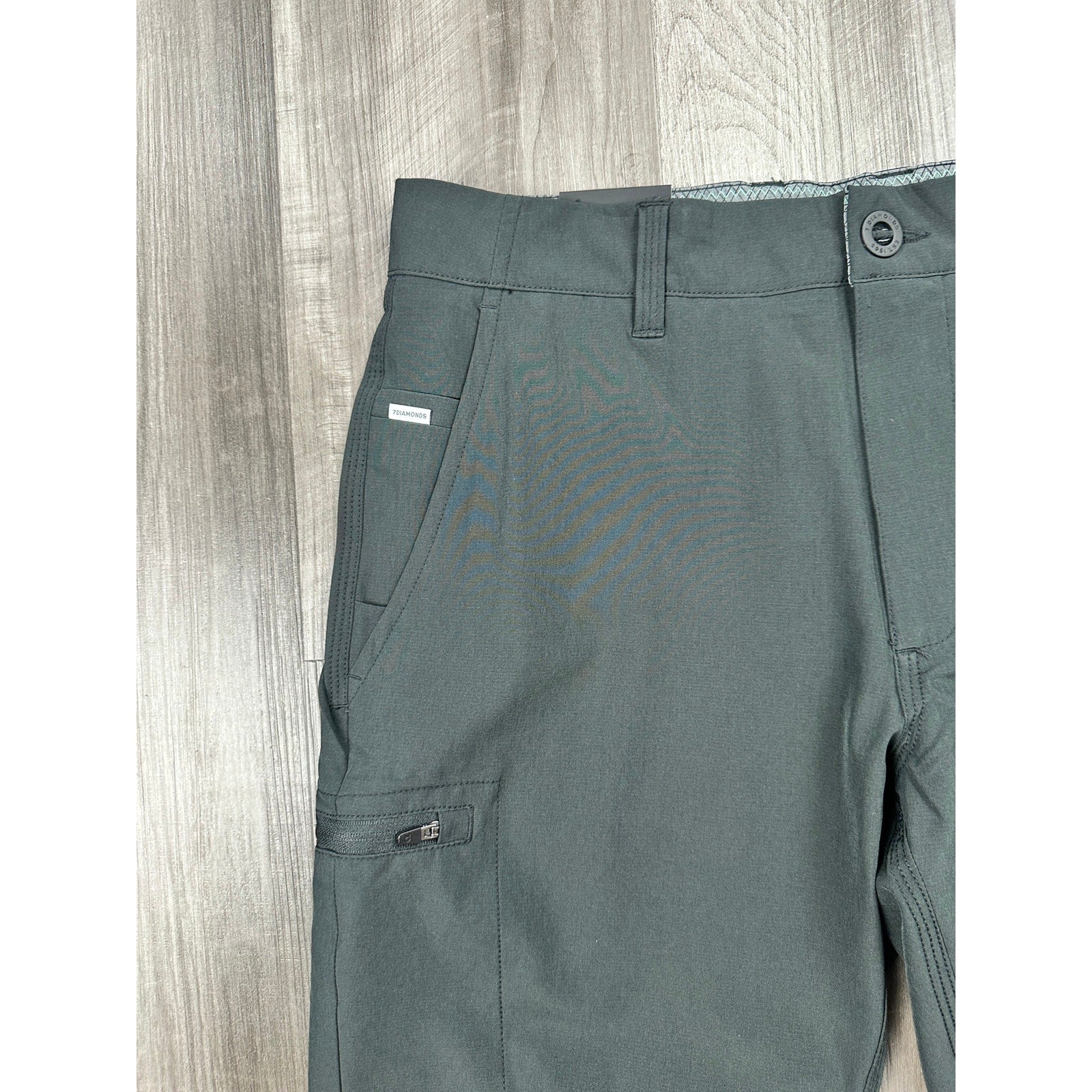 7 Diamonds Sierra High Performance Shorts in Black — Size 29