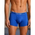Calvin Klein Microfiber Stretch Boxer Brief 3-Pack in Blue Multi — Size Large