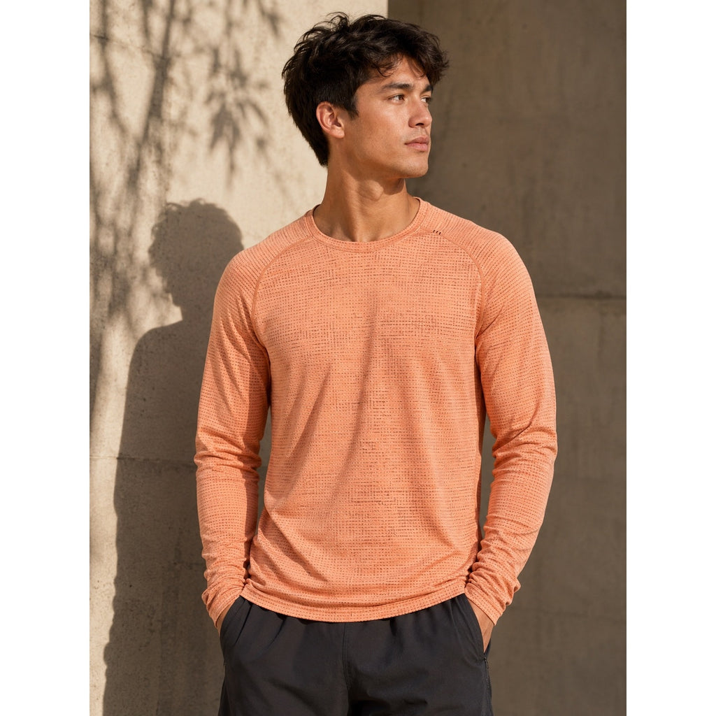 Lululemon Metal Vent Tech Long Sleeve Tee in Peach Orange — Size 2XL // Preowned