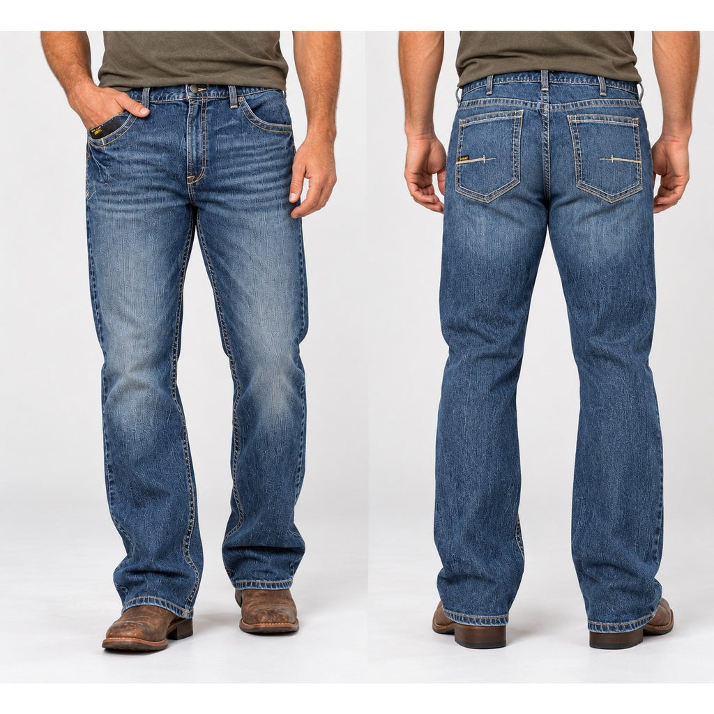 Ariat Rebar M4 Relaxed Bodie Durastretch Edge Boot Cut Jeans — Size 40x30 // Preowned
