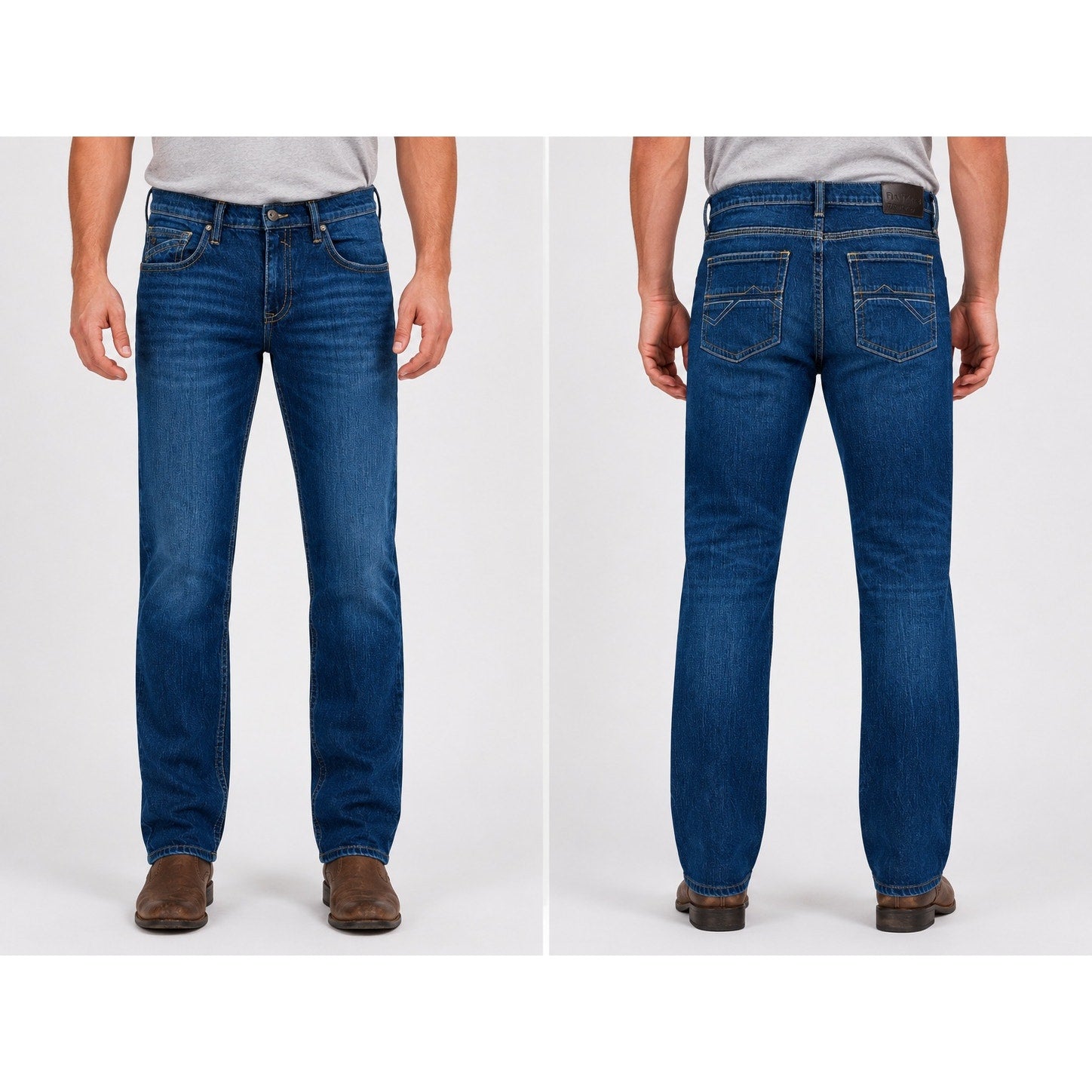 Rank 45 Slim Straight Jeans in Midnight Hawk Blue — Size 36 // Preowned