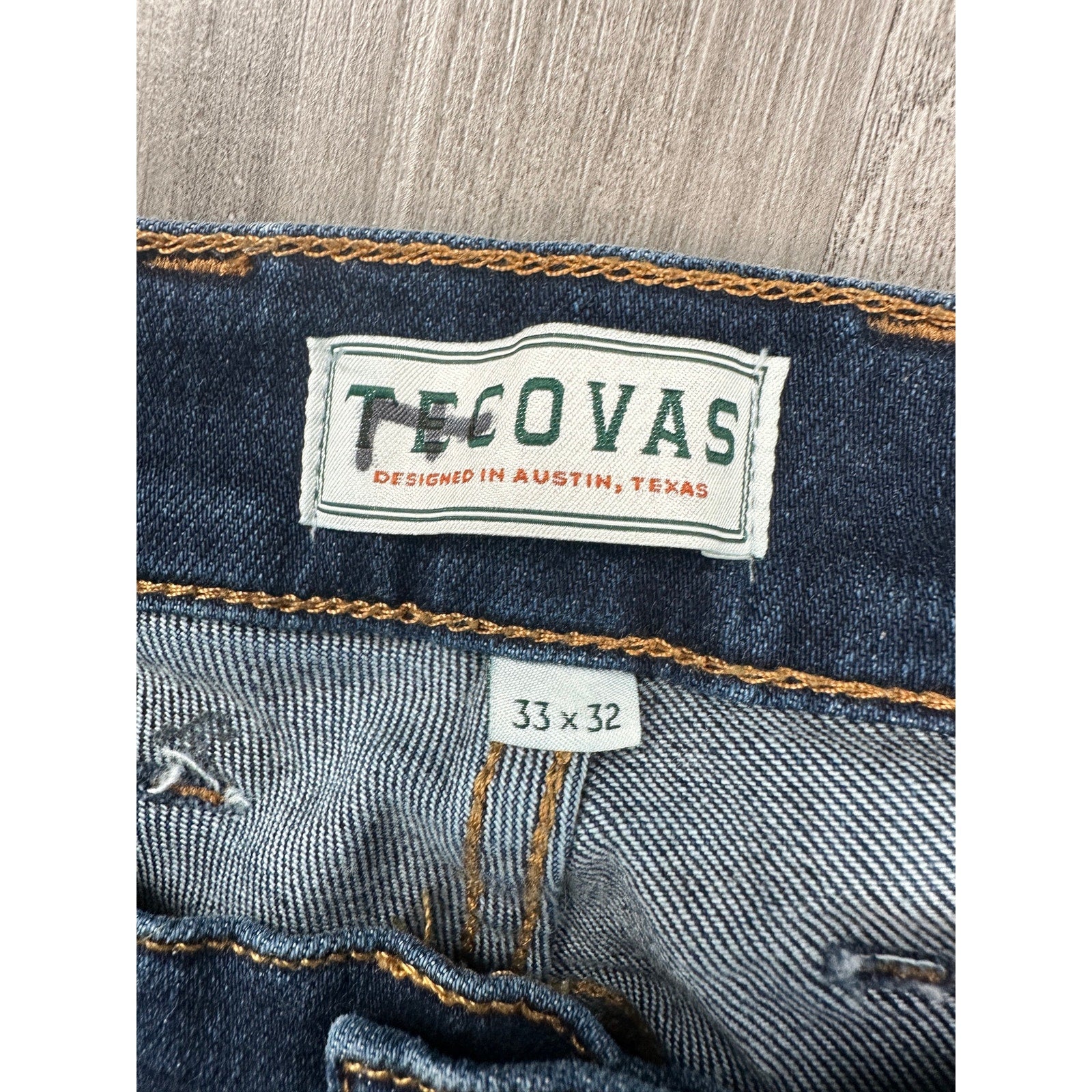 Tecovas Standard Straight Jean in Dark Blue — Size 33x32 // Preowned