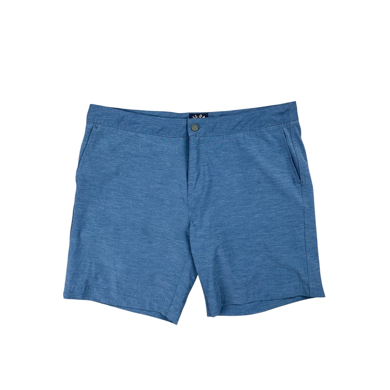 Faherty All Day Hybrid Drawstring Shorts in Navy — Size 38 // Preowned