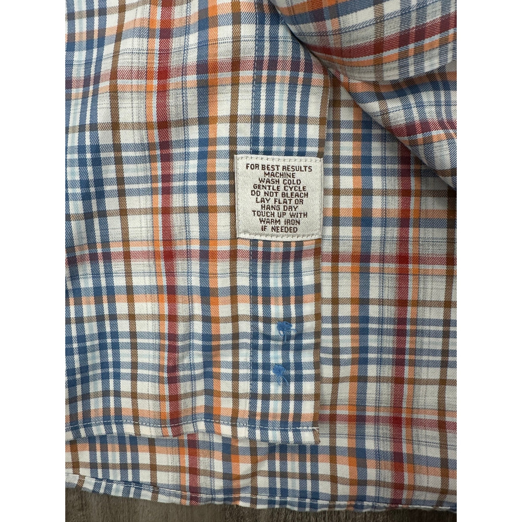 Peter Millar Crown Collection Plaid Long Sleeve Button Down Shirt — Size Large // Preowned
