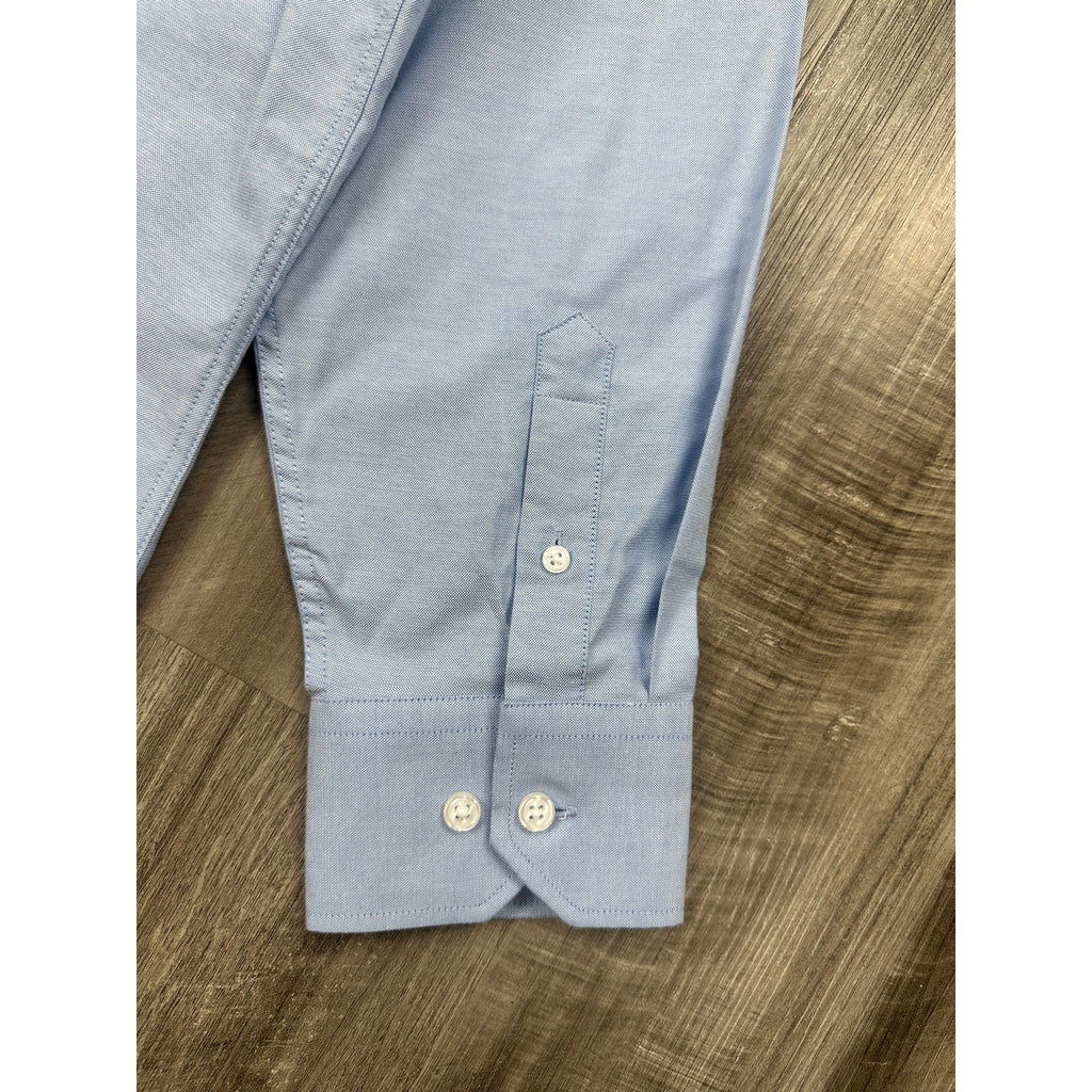 Under 5'10 Stretch Oxford Button Down Shirt in Light Blue — Size Large
