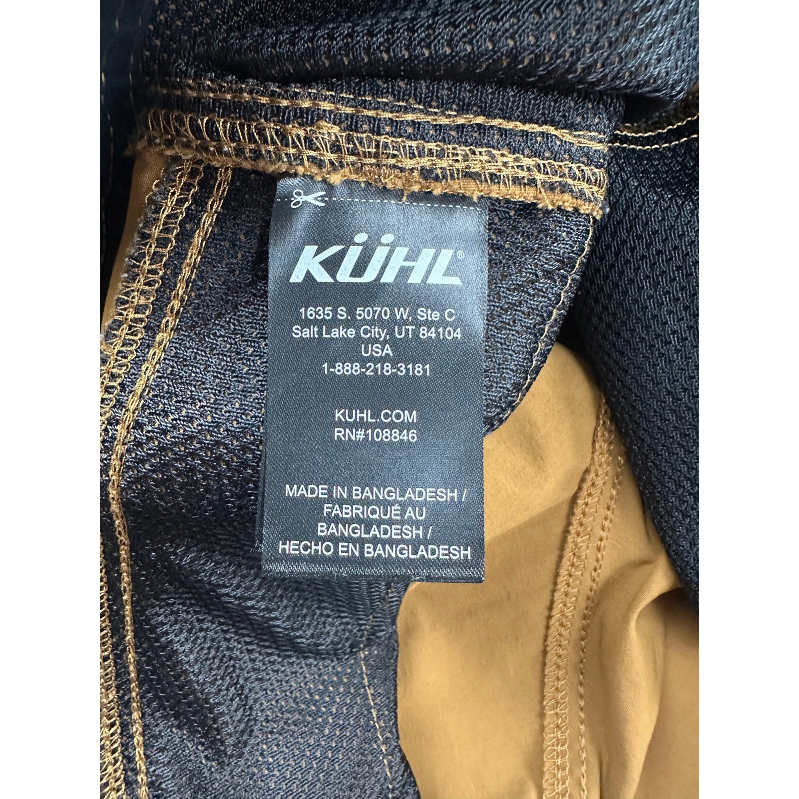 Kuhl Renegade Rock Performance Pants in Buckskin Orange Khaki — Size 42x32 // Preowned
