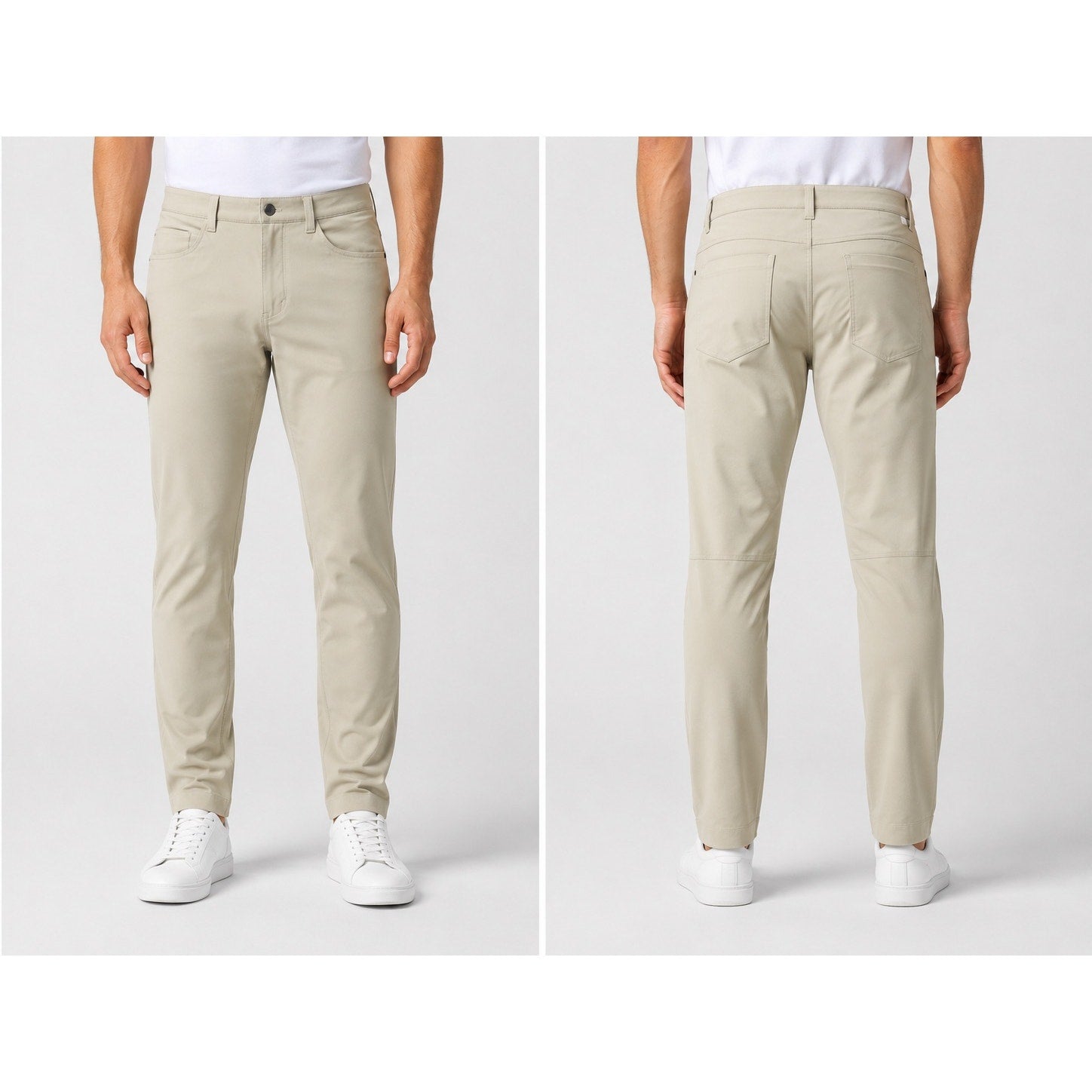 Lululemon ABC Slim Fit Warpstreme 5 Pocket Pants in Tan — Size 32 // Preowned
