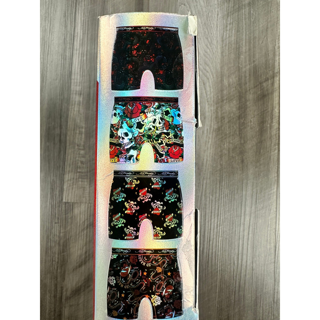 Ed Hardy Performance Boxer Briefs 4-Pack — Size Small