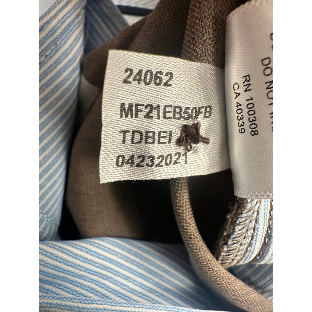 Peter Millar Franklin Performance Trouser Dress Pants in Tweed Beige — Size 35x34 // Preowned