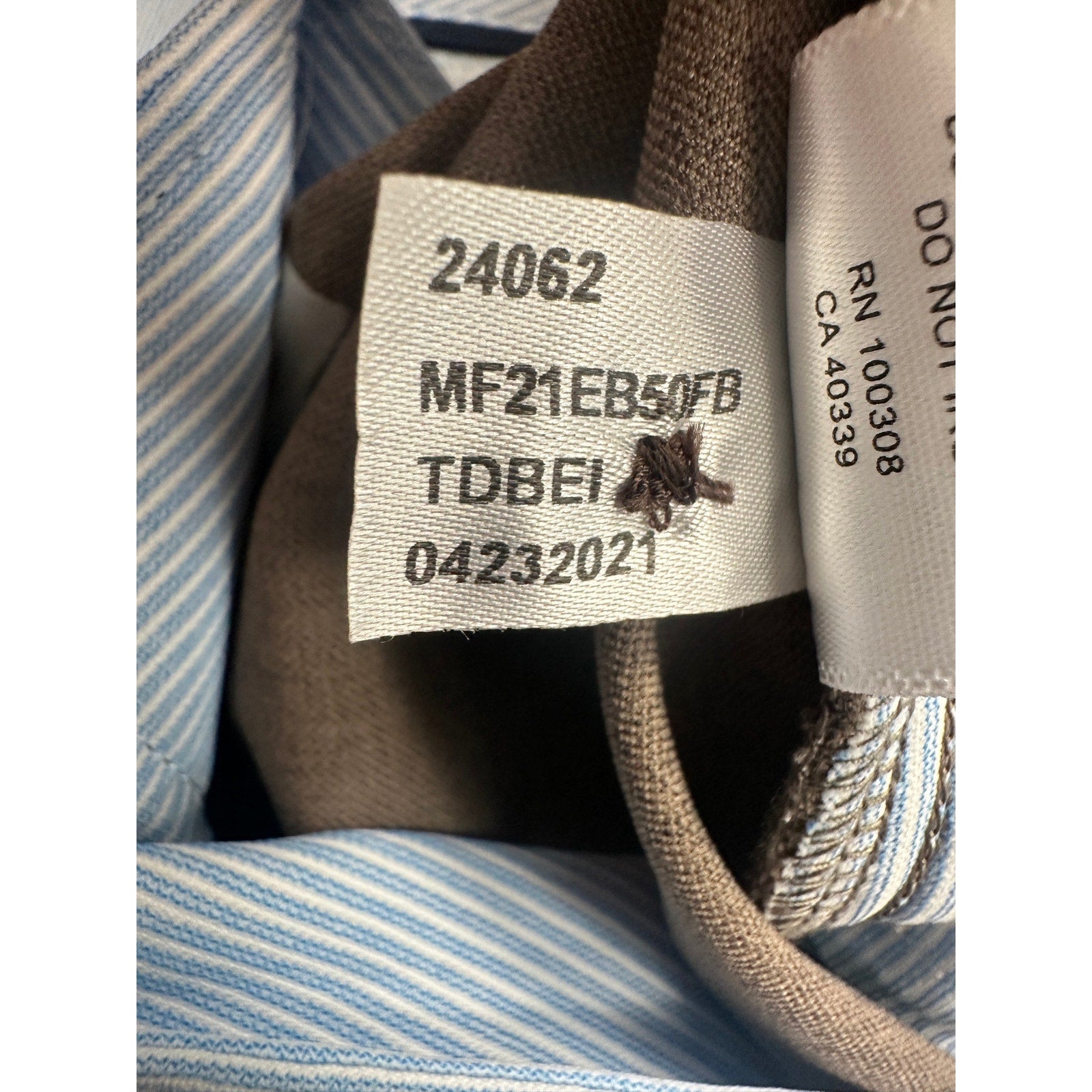 Peter Millar Franklin Performance Trouser Dress Pants in Tweed Beige — Size 35x34 // Preowned