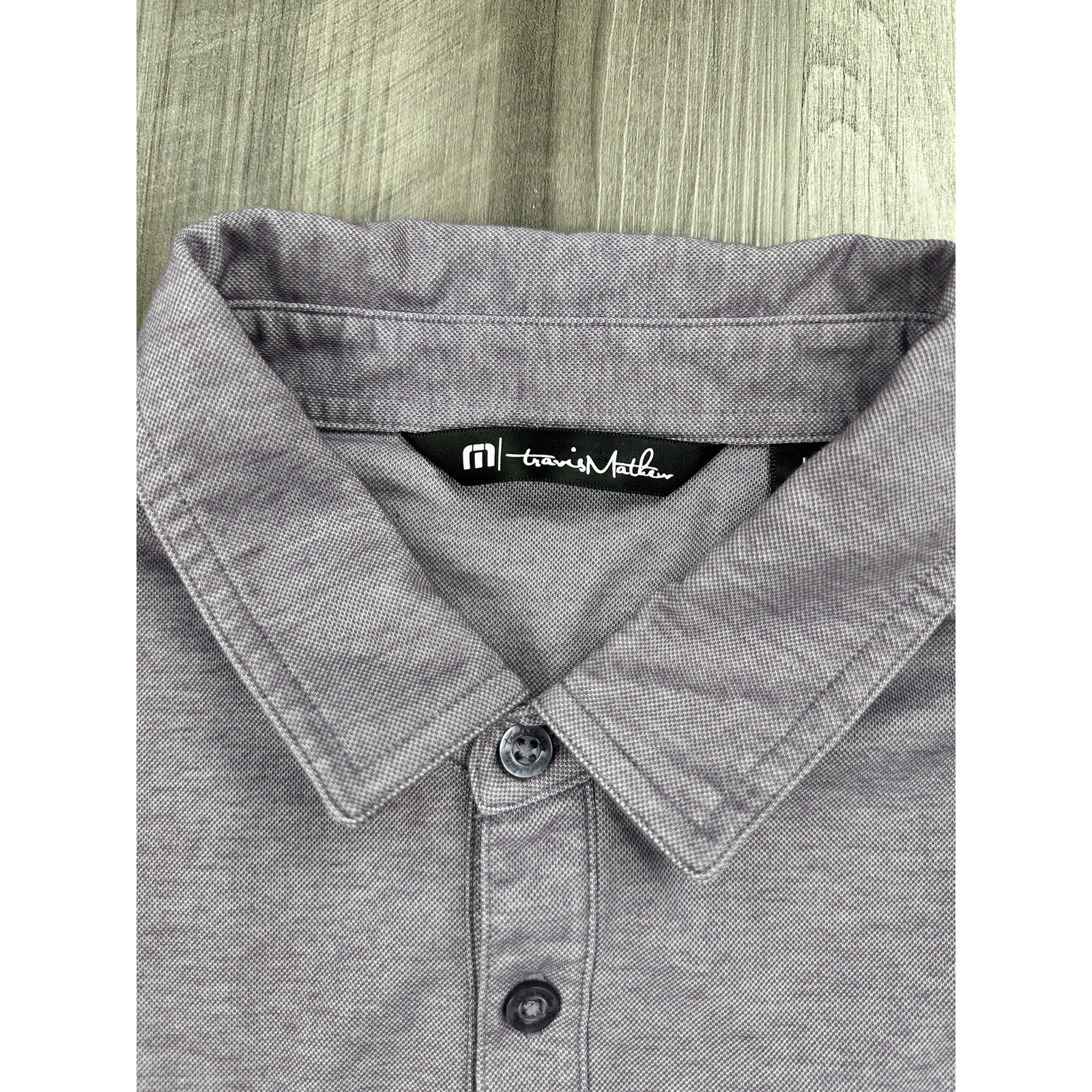 Travis Mathew TCU Texas Christian University Horned Frogs Oceanside Golf Polo in Purple — Size Large // Preowned