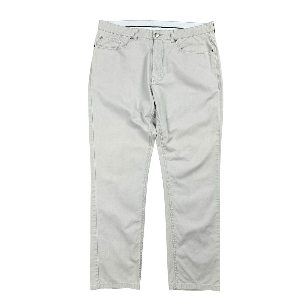 Peter Millar Soft Touch Twill 5 Pocket Pants in Light Gray — Size 36 // Preowned