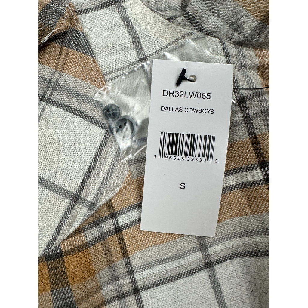 Fanatics NFL x Darius Rucker Dallas Cowboys Flannel Plaid Long Sleeve Button Down Shirt — Size Small