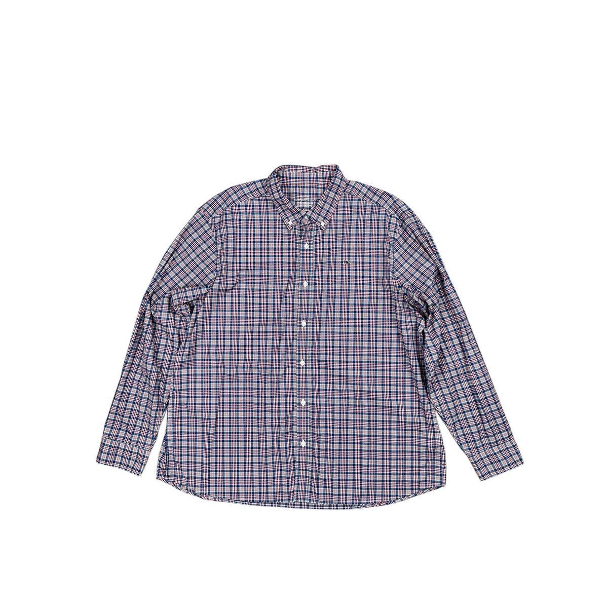 Vineyard Vines Performance Plaid Classic Fit Whale Shirt — Size 2XL // Preowned
