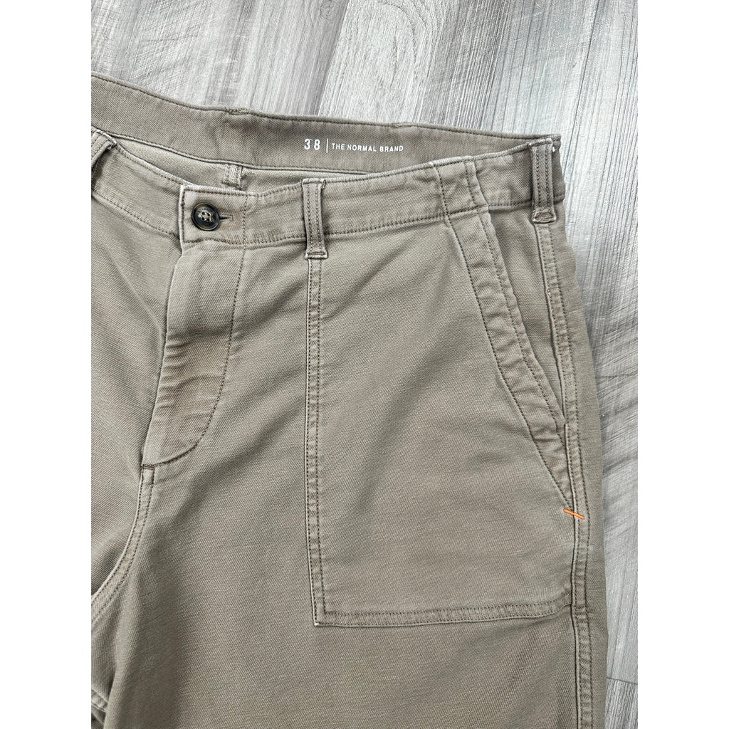 The Normal Brand Comfort Terry Utility Shorts in Brown — Size 38 // Preowned