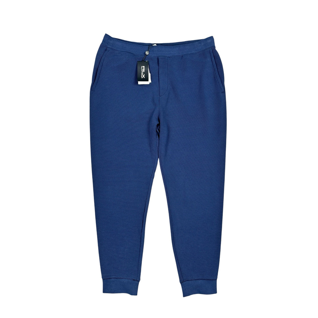 RLX Ralph Lauren Performance Waffle-Knit Jogger Pants in Navy — Size 2XL
