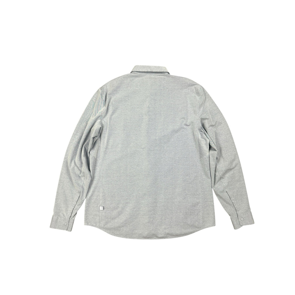 Lululemon Commission Long Sleeve Pocket Shirt in Light Gray — Size XL // Preowned