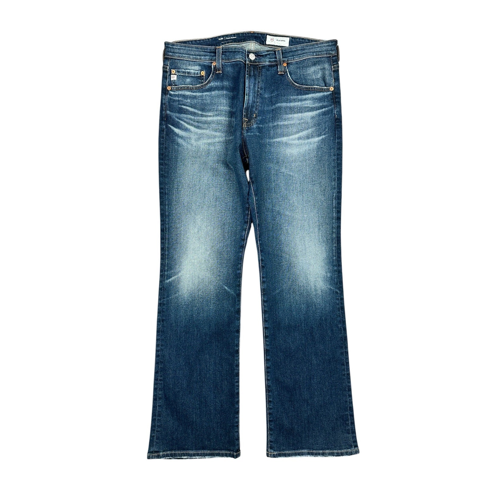 Adriano Goldschmied The Clint Classic Bootcut Japanese Fabric AG-ED Denim Jeans in Blue — Size 34x32 // Preowned