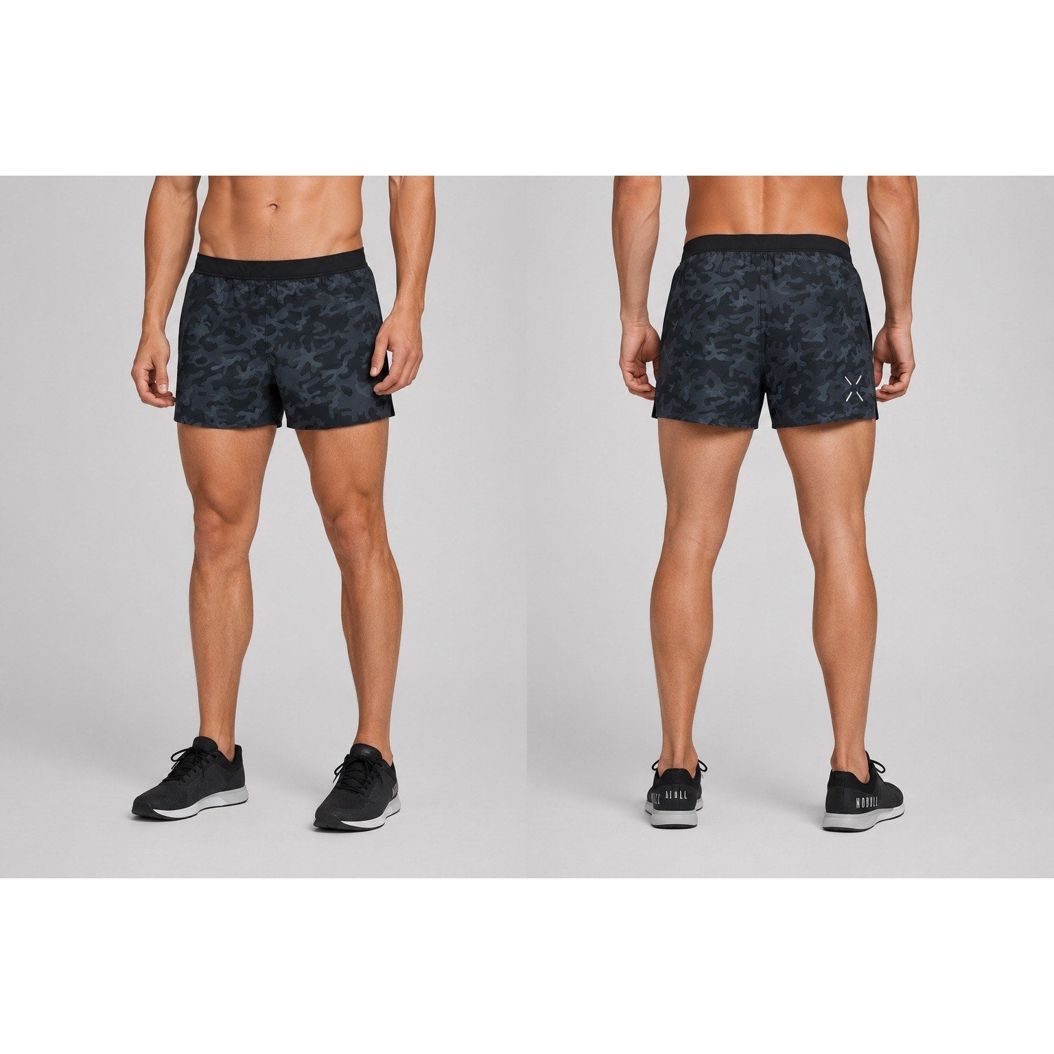 Ten Thousand 5" Interval Lined Performance Shorts in Black Camo — Size 2XL