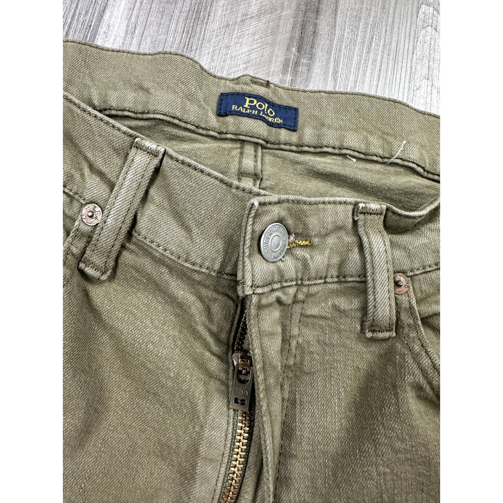 Polo Ralph Lauren The Sullivan Slim Jeans in Olive Khaki — Size 32x32 // Preowned