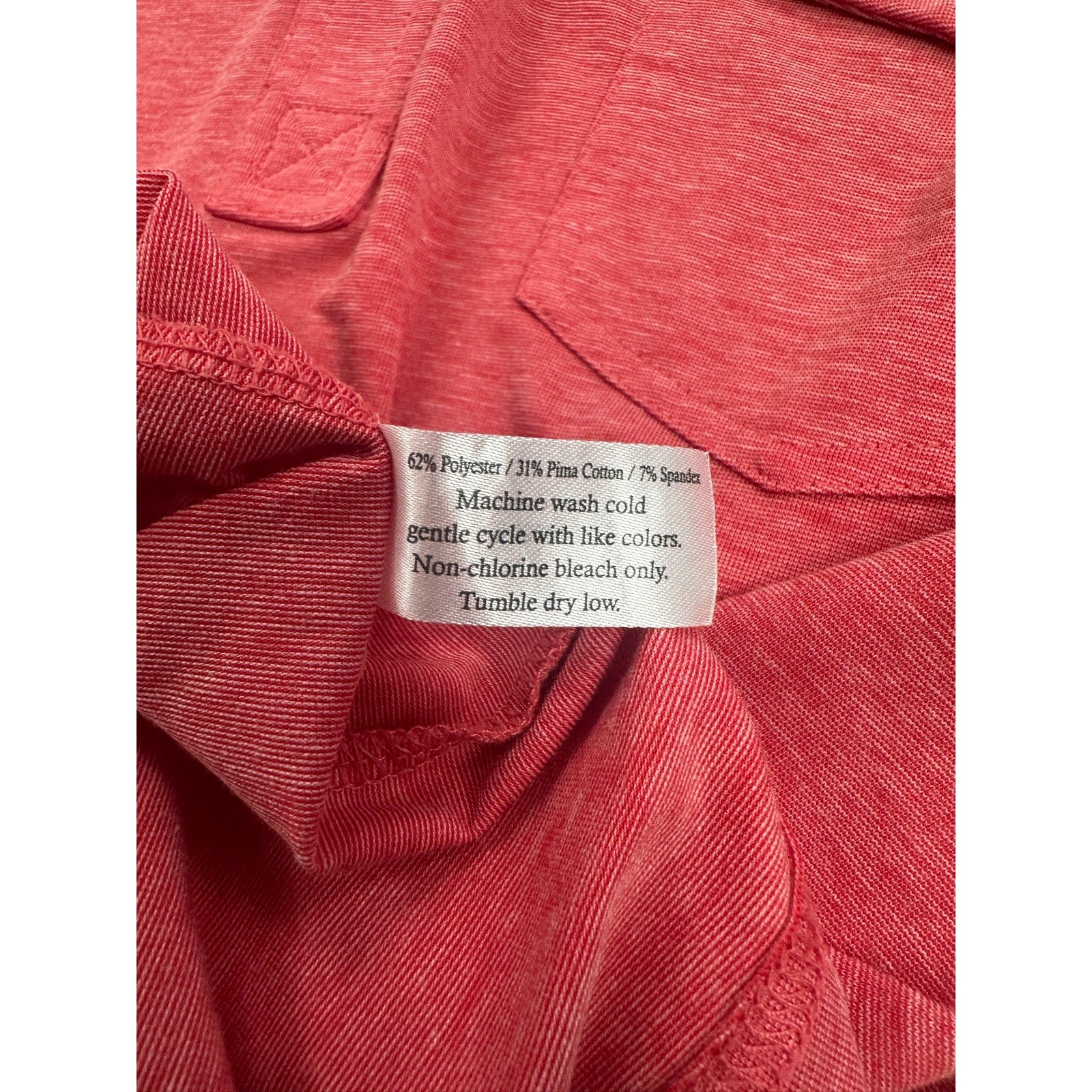 Criquet Performance Players Shirt Pocket Polo in Red — Size Large // Preowned