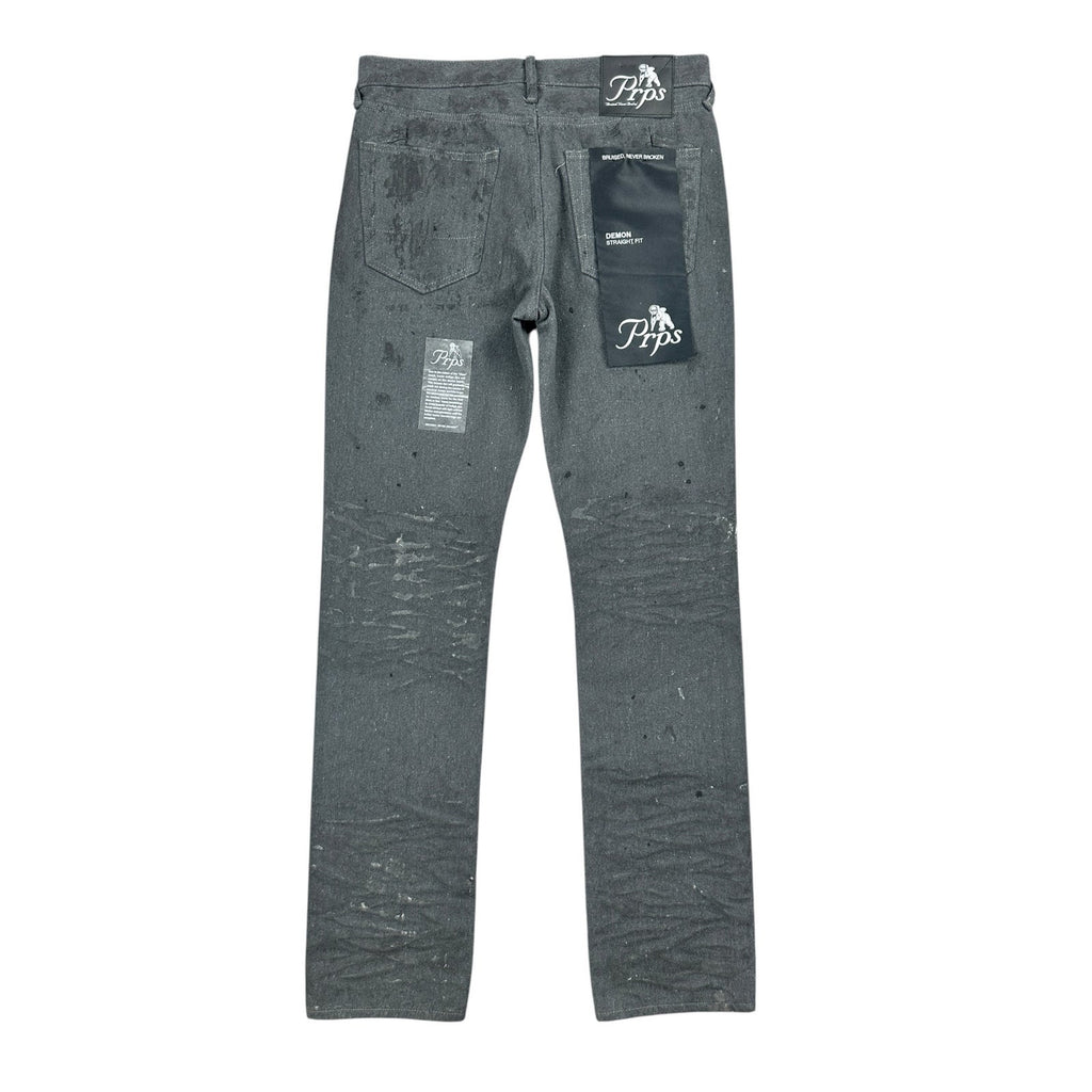 PRPS Demon Straight Fit Paint Splattered Jeans — Size 31
