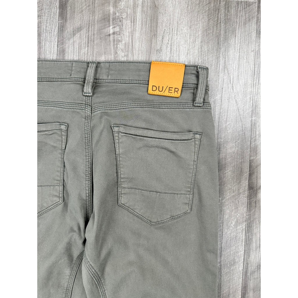 DU/ER N2X Slim Fit No Sweat Stretch Chino Pants in Light Fern — Size 32x30 // Preowned