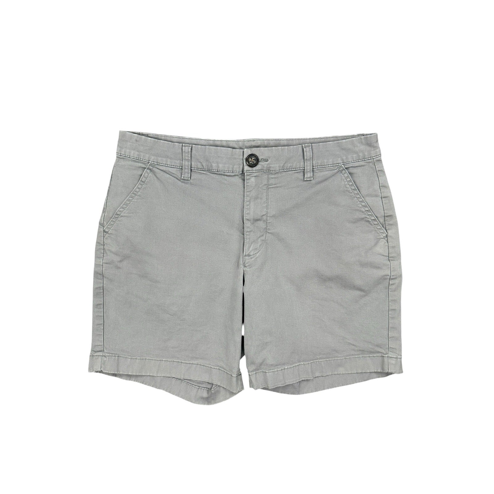 Chubbies The Flat Front Collection Regular Fit 7" Chino Shorts in Taupe Gray — Size 32 // Preowned