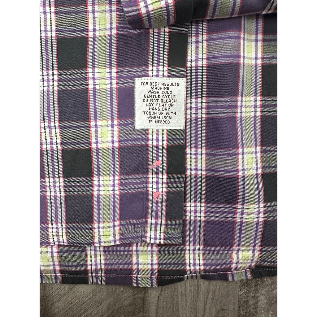 Peter Millar Crown Collection Plaid Long Sleeve Button Down Shirt — Size Large // Preowned