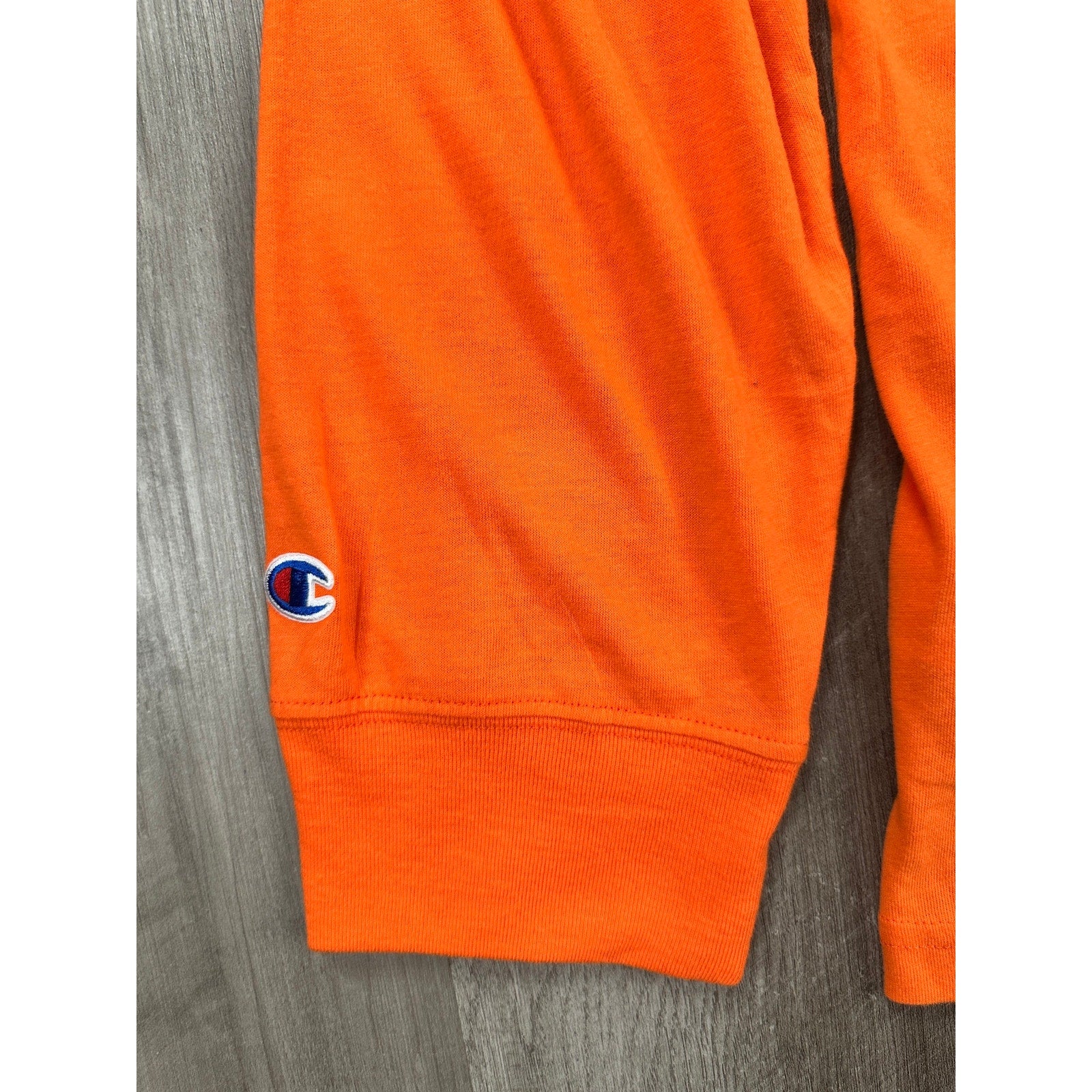 Champion UTSA Roadrunners Long Sleeve Hooded Soft Tee in Bright Orange — Size 2XL