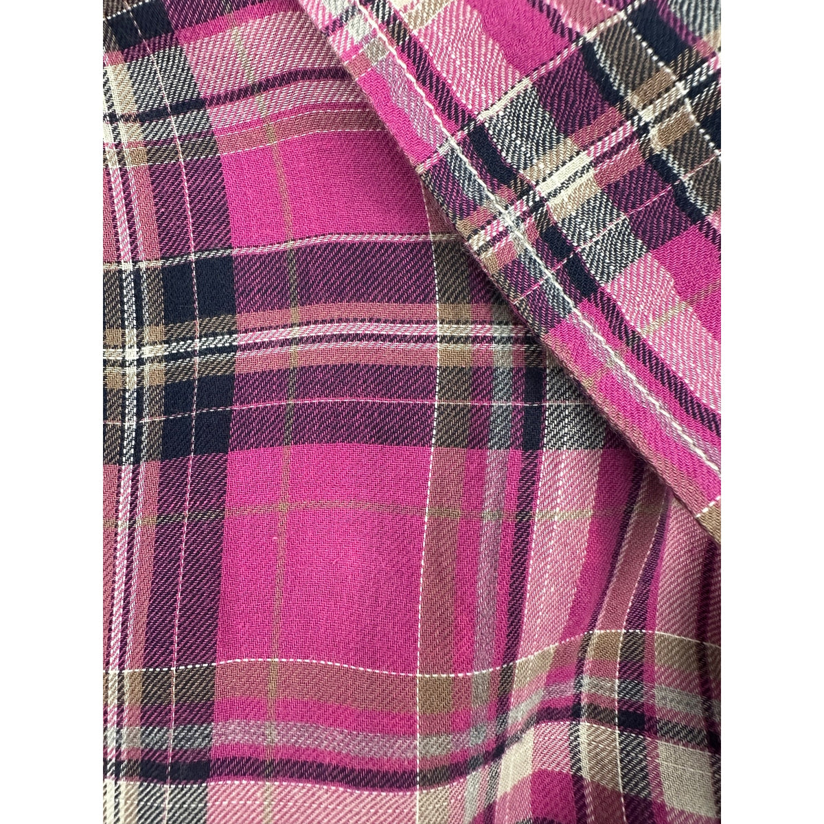 Georg Roth Lightweight Cotton Stretch Performance Weave Plaid Long Sleeve Shirt — Size 2XL // Preowned
