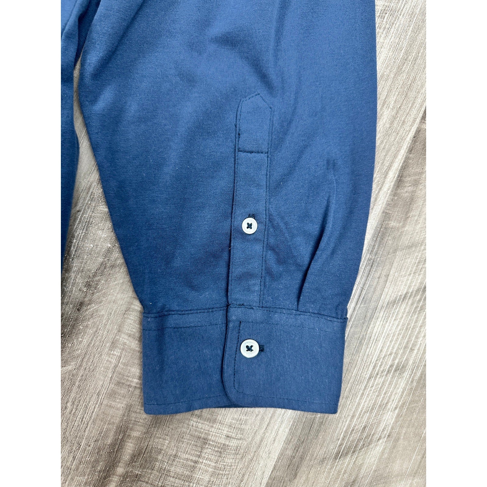 Polo Ralph Lauren Old Classics Sueded Jersey Long Sleeve Polo in Navy — Size 4XLT