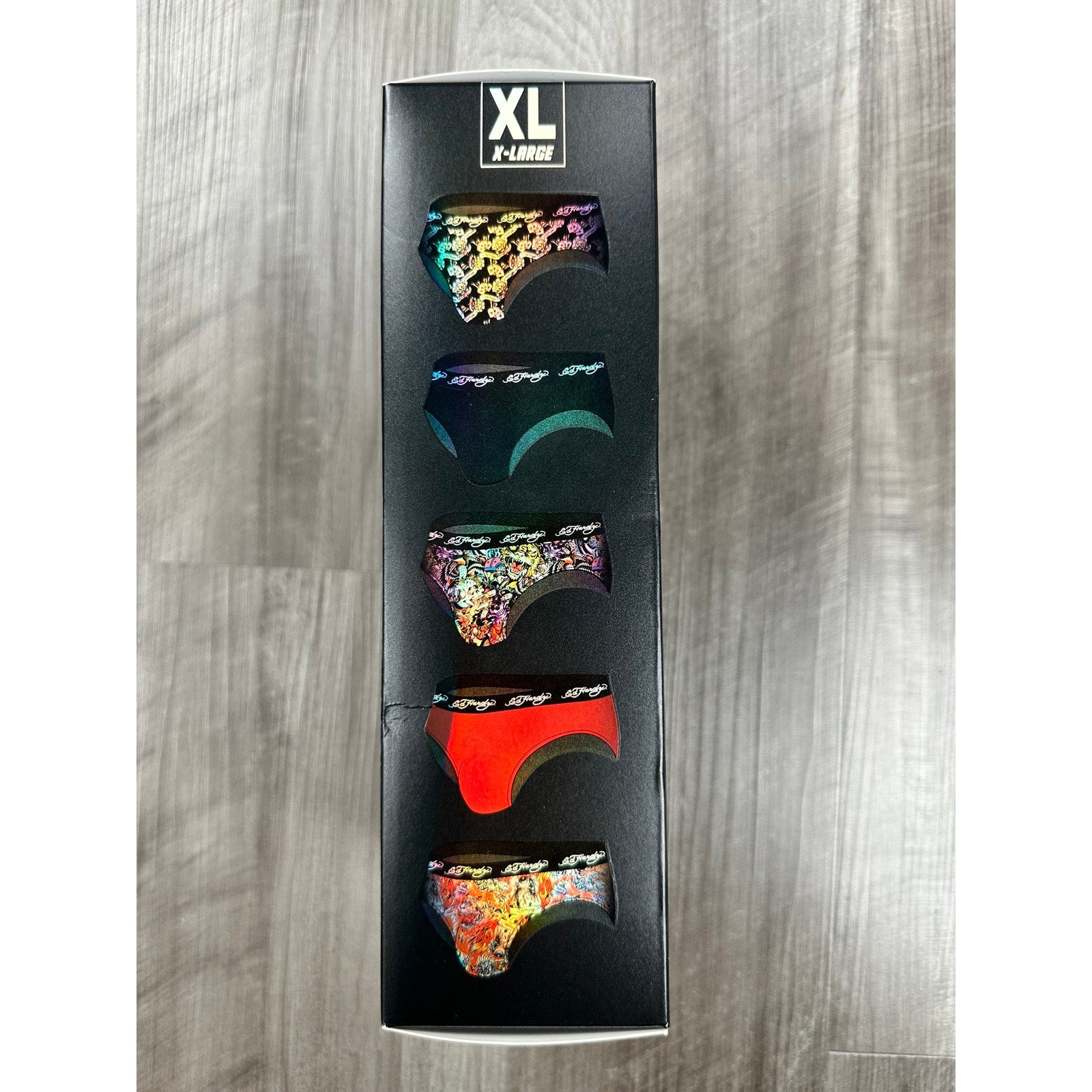 Ed Hardy Performance Low Rise Briefs 5-Pack — Size XL