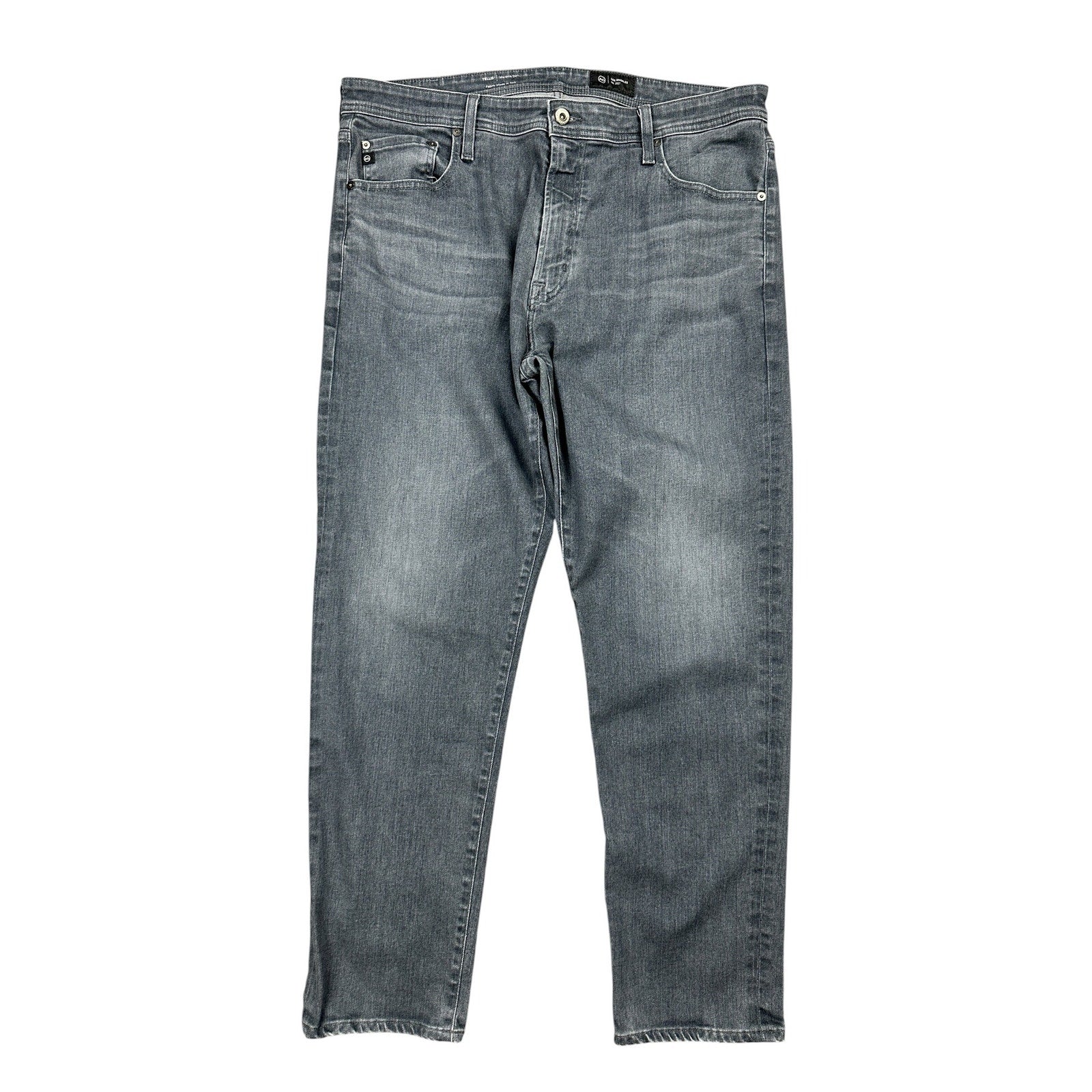 AG Adriano Goldschmied Tellis Modern Slim Jeans in Strayhorn Gray — Size 38 // Preowned