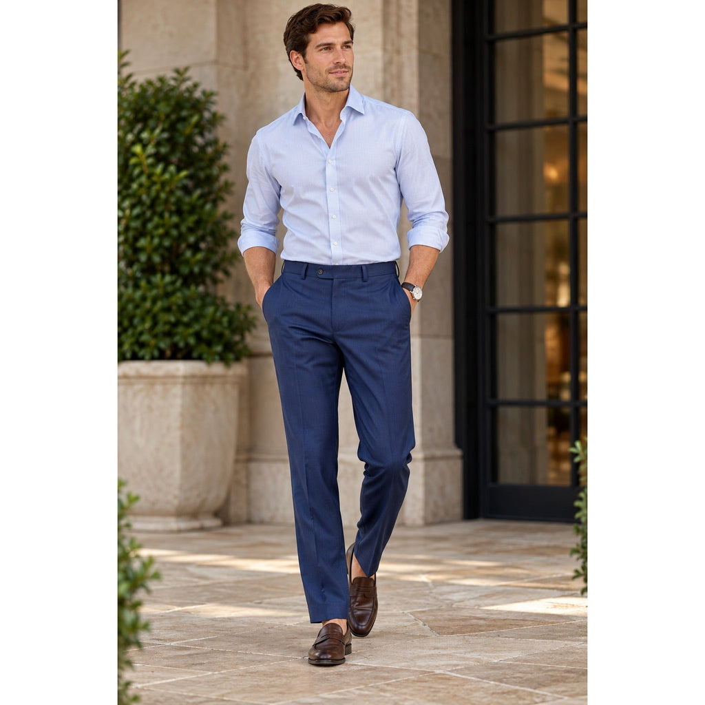 Suitsupply Brescia Tailored Fit Lanificio F.lli Cerruti Wool Trouser Pants — Size 44 (US 28) // Preowned