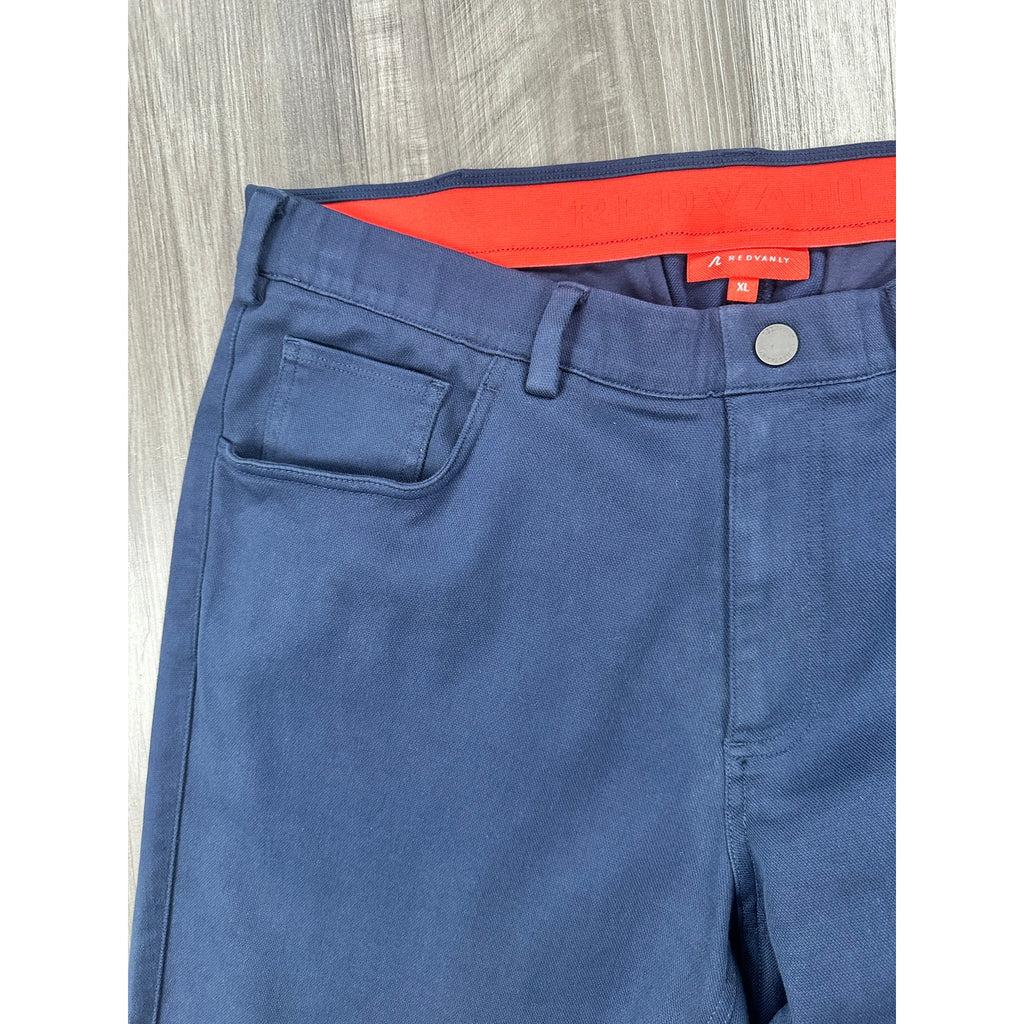 Redvanly Calvin Pull-On Chino Pants in Navy — Size XL x 32 // Preowned