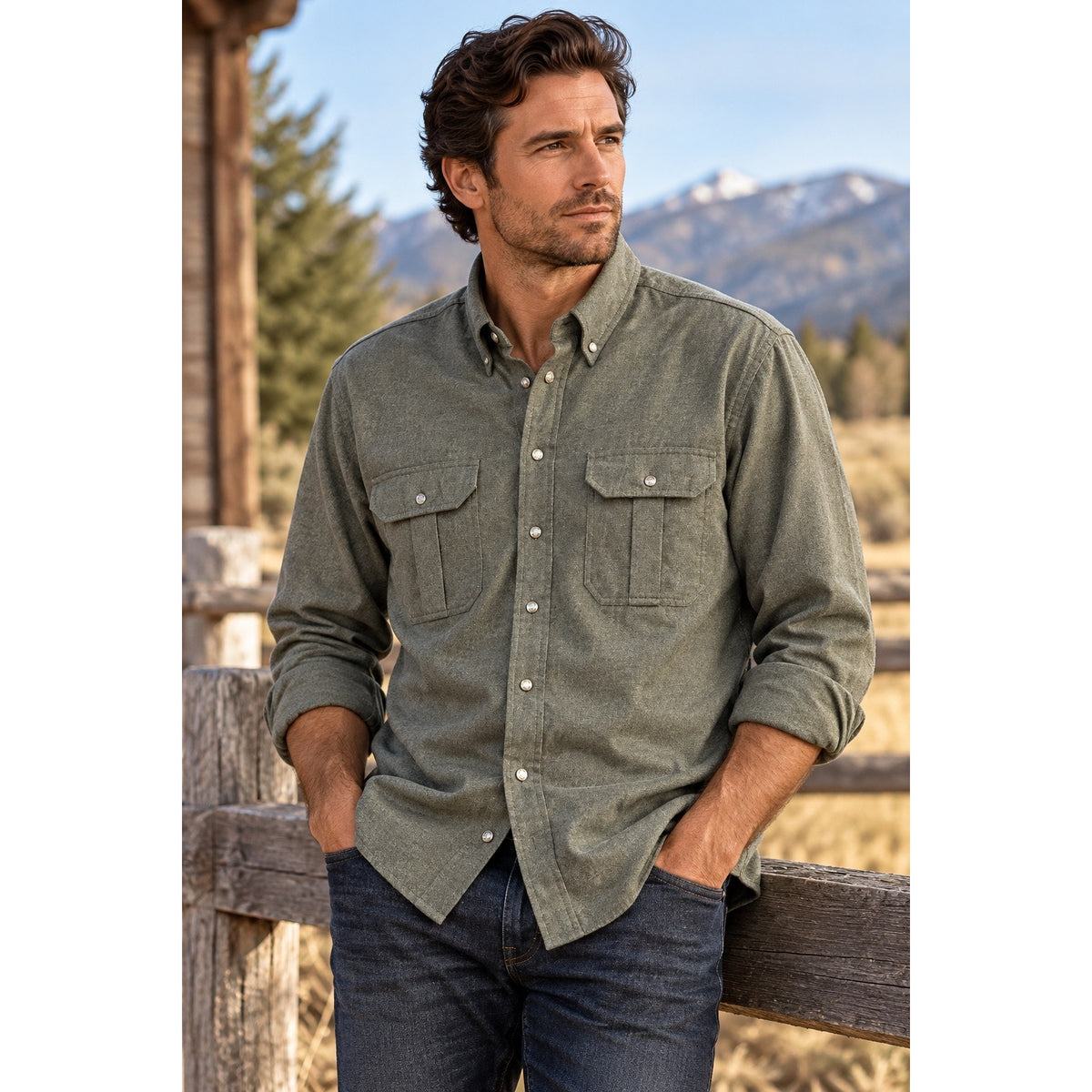 Pendleton Burnside Flannel Two Pocket Long Sleeve Button Down Shirt — Size XL // Preowned